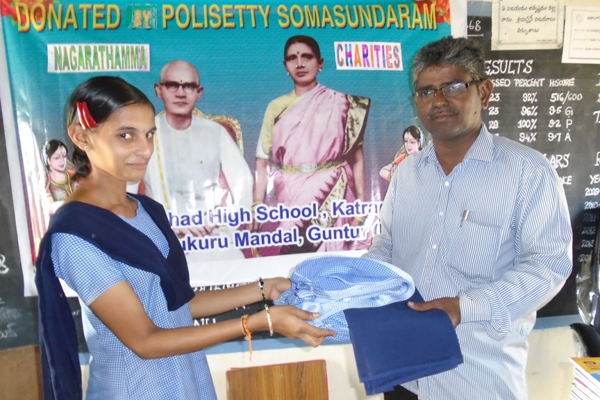Distribution of School Uniforms to Poor Students