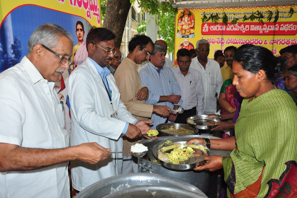 Annadaanam to Attendants of Patients at Government General Hospital, Guntur